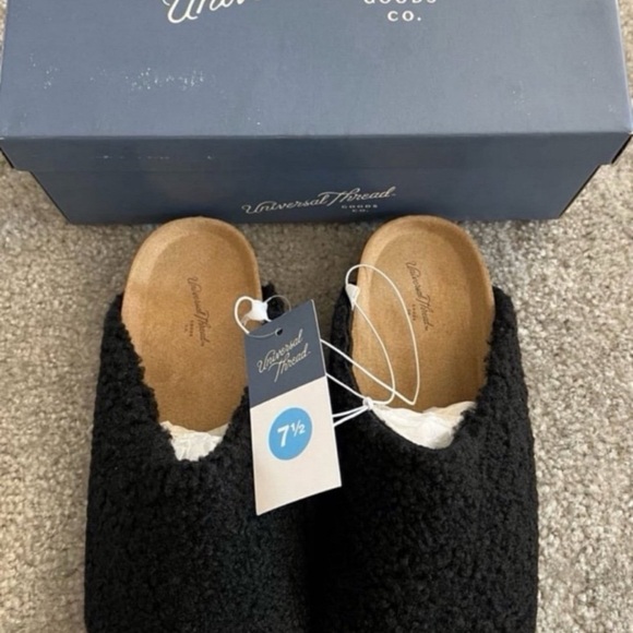 Universal Thread Shoes - Universal Thread Black Slip-On Shoes